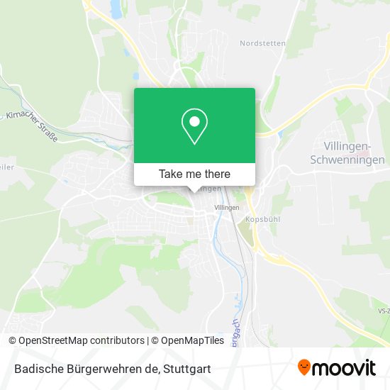 Badische Bürgerwehren de map