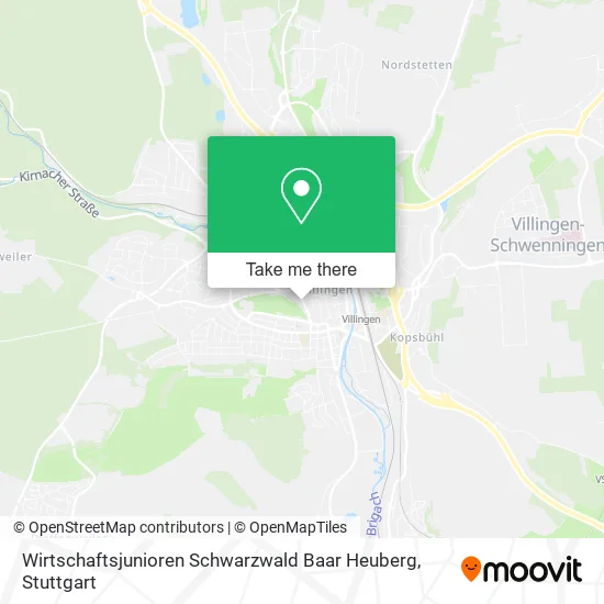 Карта Wirtschaftsjunioren Schwarzwald Baar Heuberg