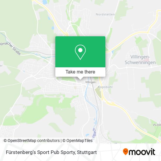 Fürstenberg's Sport Pub Sporty map