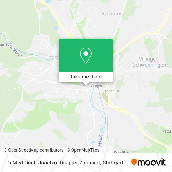 Карта Dr.Med.Dent. Joachim Riegger Zahnarzt