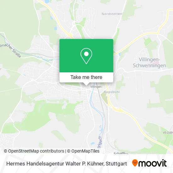 Карта Hermes Handelsagentur Walter P. Kühner