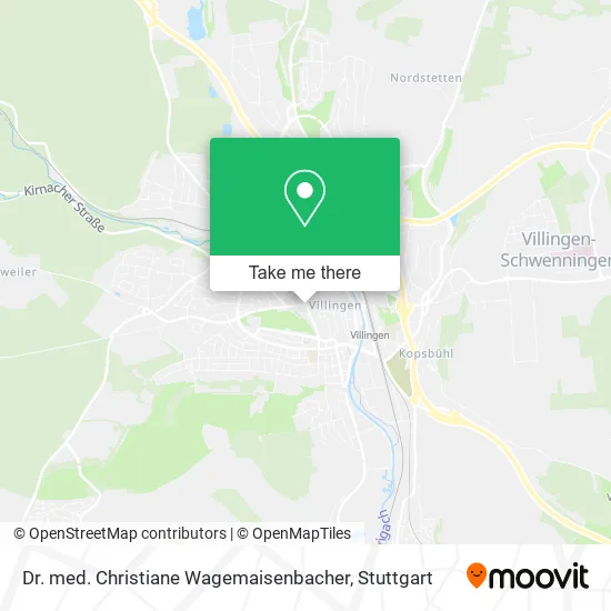 Карта Dr. med. Christiane Wagemaisenbacher