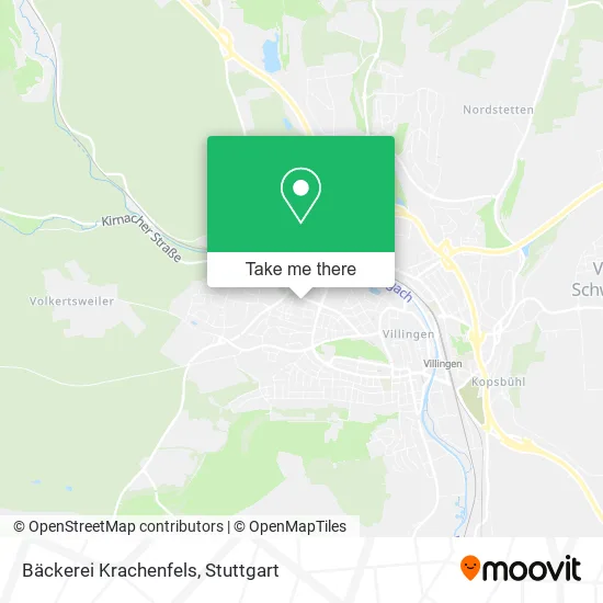 Карта Bäckerei Krachenfels