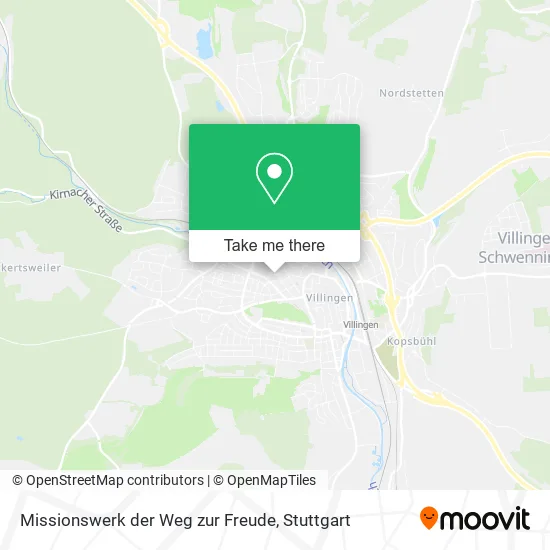 Карта Missionswerk der Weg zur Freude