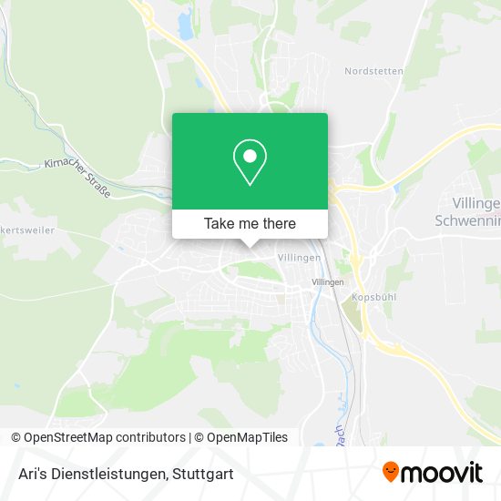 Ari's Dienstleistungen map