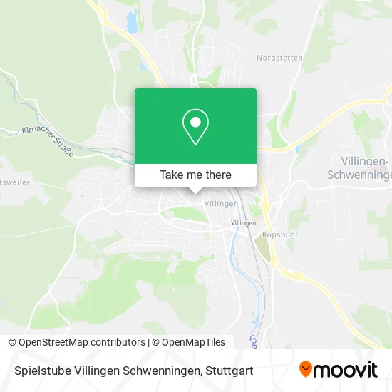 Карта Spielstube Villingen Schwenningen