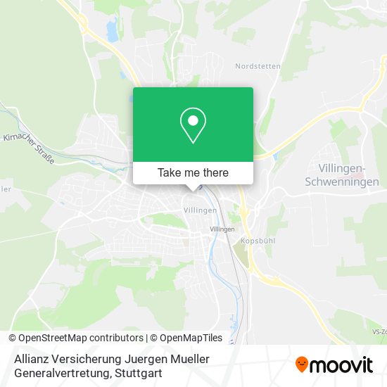 Карта Allianz Versicherung Juergen Mueller Generalvertretung