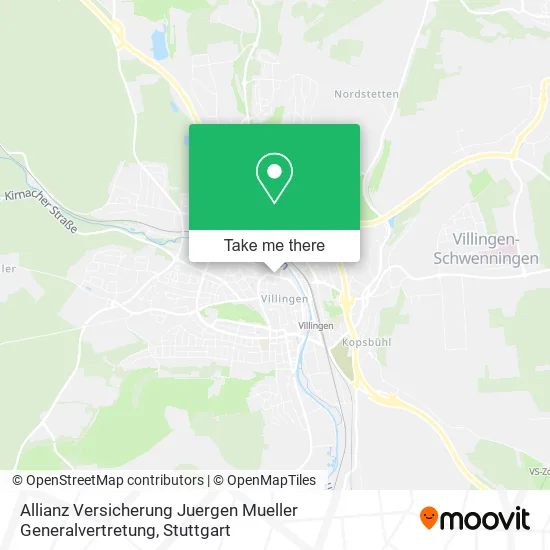 Карта Allianz Versicherung Juergen Mueller Generalvertretung