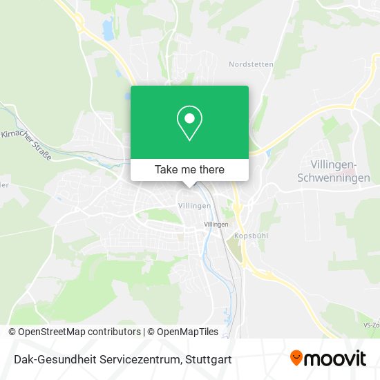 Dak-Gesundheit Servicezentrum map