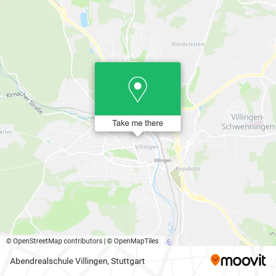 Карта Abendrealschule Villingen