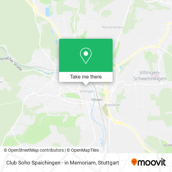 Карта Club Soho Spaichingen - in Memoriam