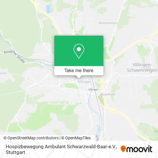 Карта Hospizbewegung Ambulant Schwarzwald-Baar-e.V.