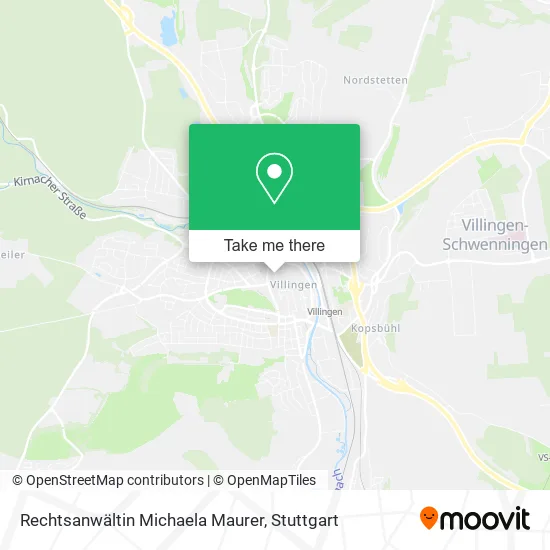 Карта Rechtsanwältin Michaela Maurer