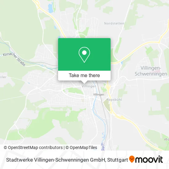 Карта Stadtwerke Villingen-Schwenningen GmbH