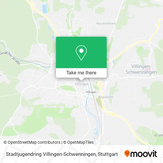Карта Stadtjugendring Villingen-Schwenningen