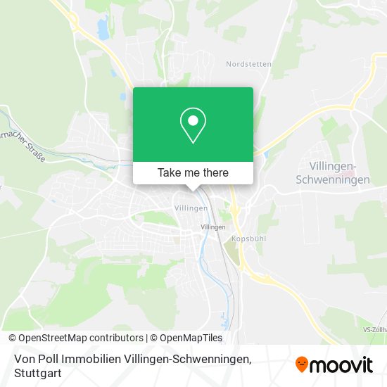 Von Poll Immobilien Villingen-Schwenningen map