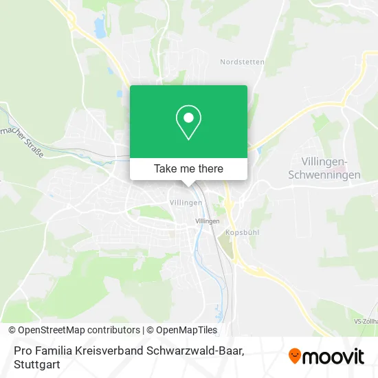 Карта Pro Familia Kreisverband Schwarzwald-Baar