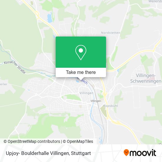 Upjoy- Boulderhalle Villingen map