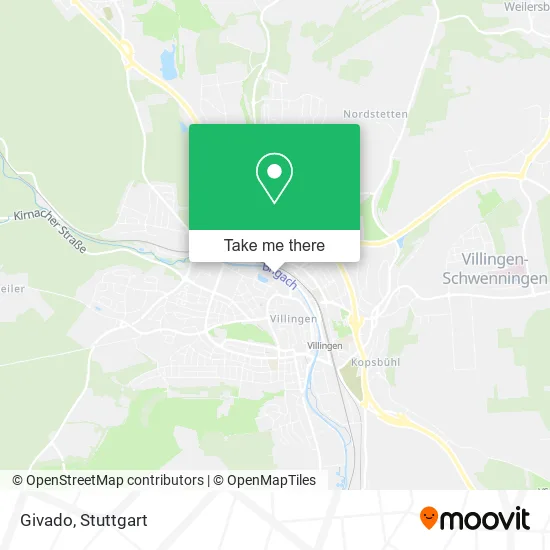 Карта Givado