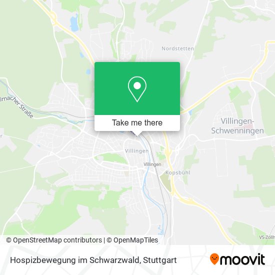 Hospizbewegung im Schwarzwald map