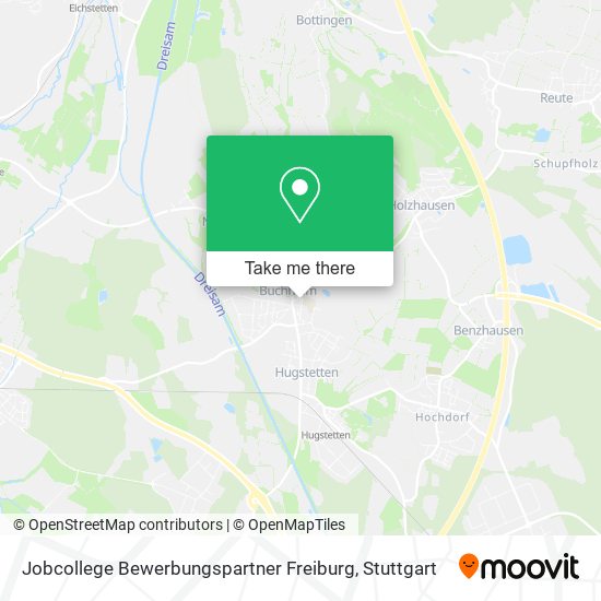 Карта Jobcollege Bewerbungspartner Freiburg