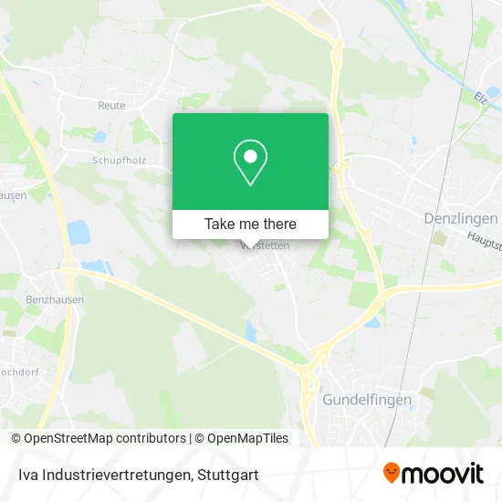 Карта Iva Industrievertretungen