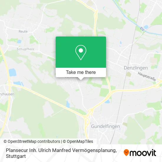 Карта Plansecur Inh. Ulrich Manfred Vermögensplanung