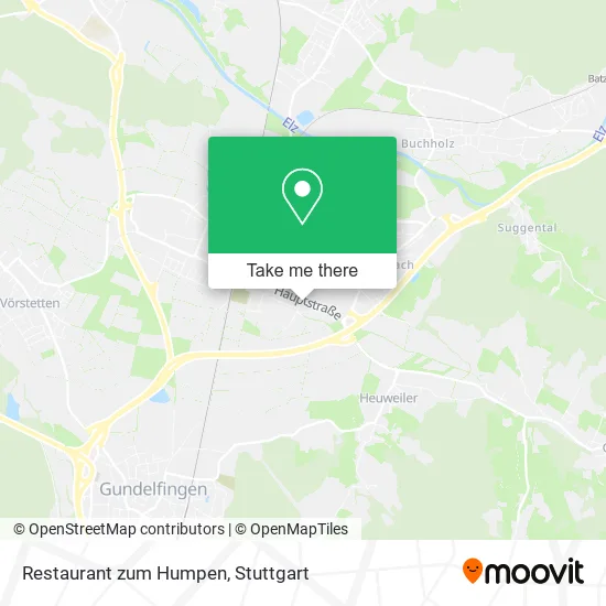Карта Restaurant zum Humpen