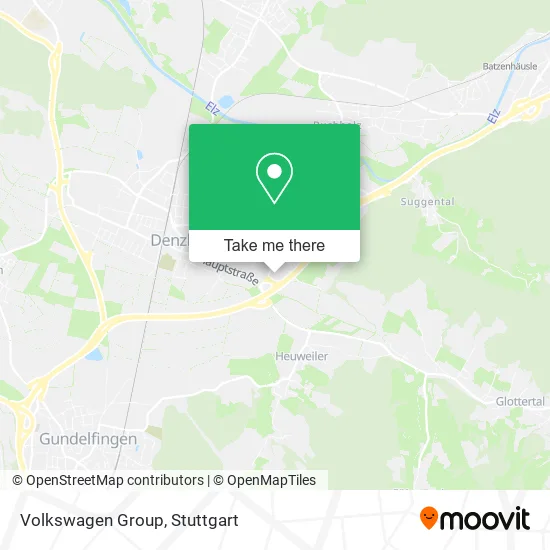 Карта Volkswagen Group