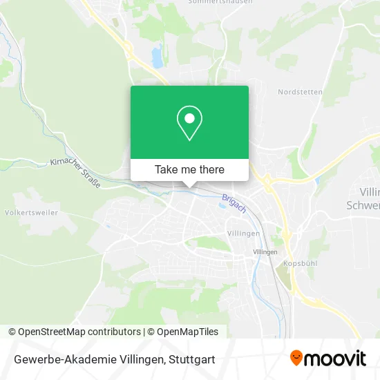 Карта Gewerbe-Akademie Villingen