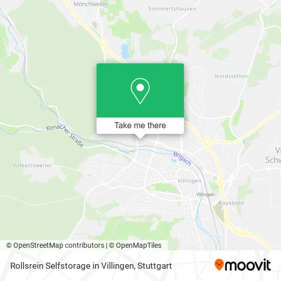 Rollsrein Selfstorage in Villingen map