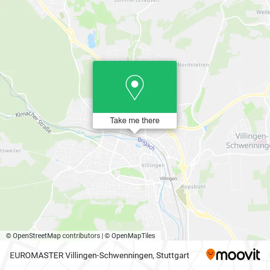 Карта EUROMASTER Villingen-Schwenningen