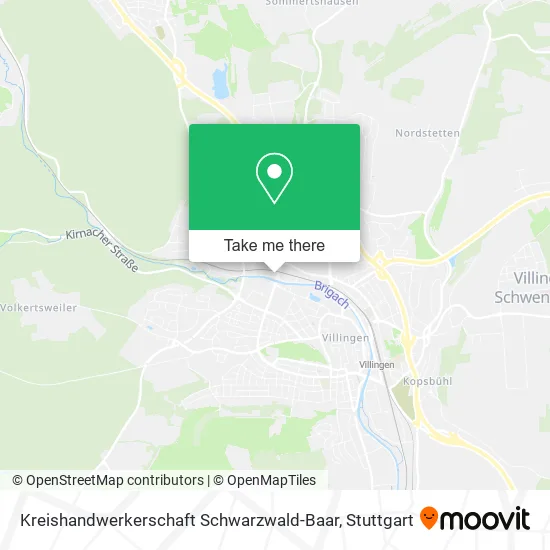 Карта Kreishandwerkerschaft Schwarzwald-Baar