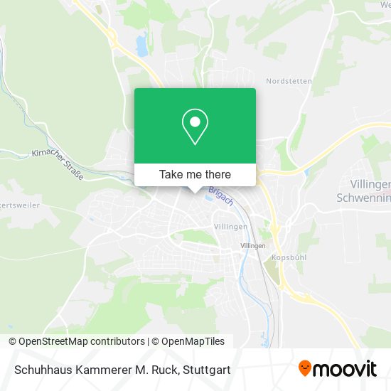 Schuhhaus Kammerer M. Ruck map