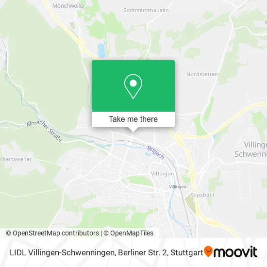 Карта LIDL Villingen-Schwenningen, Berliner Str. 2