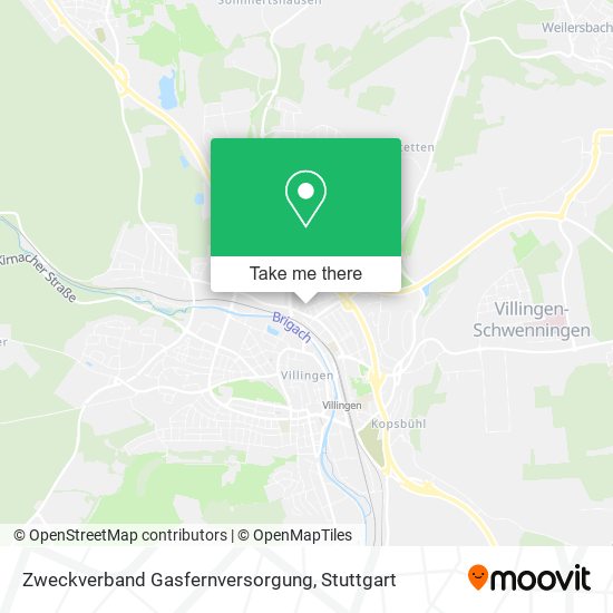Карта Zweckverband Gasfernversorgung