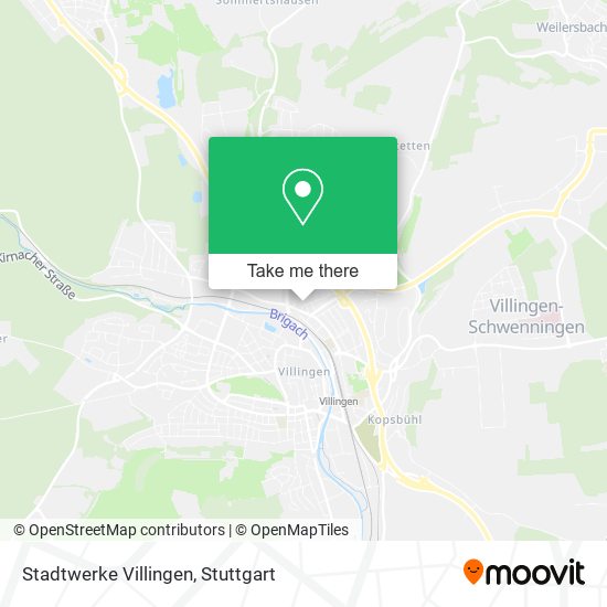 Stadtwerke Villingen map