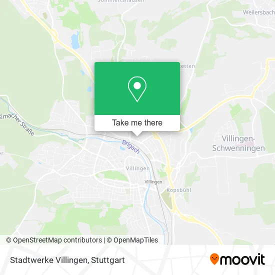 Карта Stadtwerke Villingen