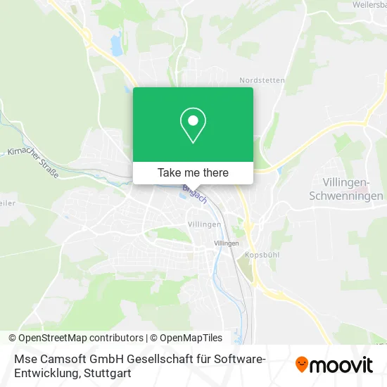 Карта Mse Camsoft GmbH Gesellschaft für Software-Entwicklung
