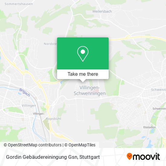 Gordin Gebäudereiningung Gsn map