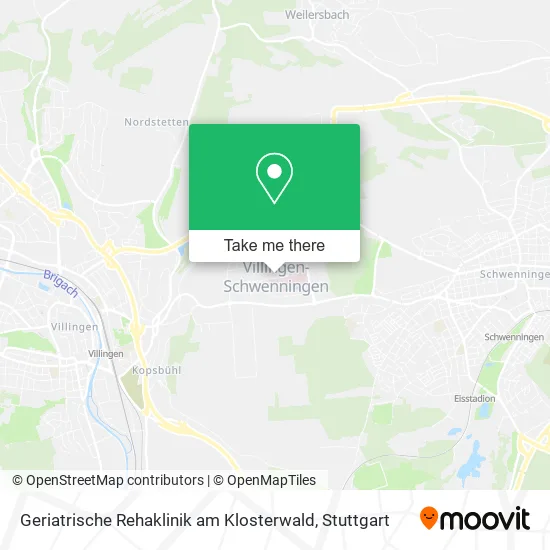 Карта Geriatrische Rehaklinik am Klosterwald