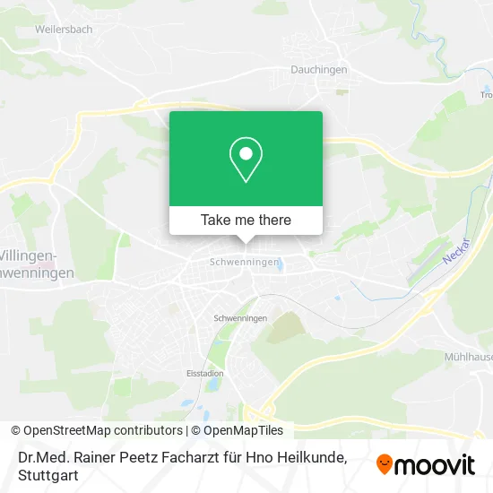 Карта Dr.Med. Rainer Peetz Facharzt für Hno Heilkunde