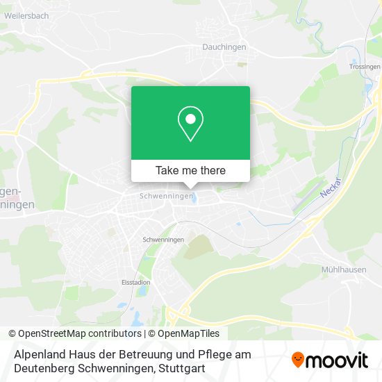 Alpenland Haus der Betreuung und Pflege am Deutenberg Schwenningen map