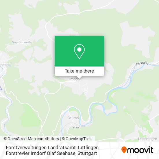 Forstverwaltungen Landratsamt Tuttlingen, Forstrevier Irndorf Olaf Seehase map