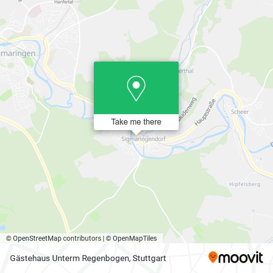 Gästehaus Unterm Regenbogen map