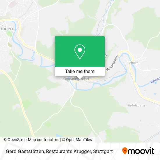 Карта Gerd Gaststätten, Restaurants Krugger