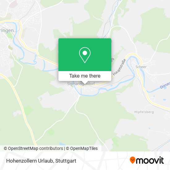 Hohenzollern Urlaub map