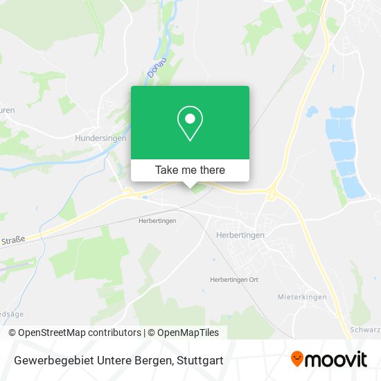 Gewerbegebiet Untere Bergen map