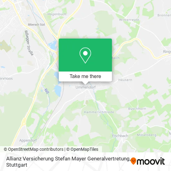 Карта Allianz Versicherung Stefan Mayer Generalvertretung