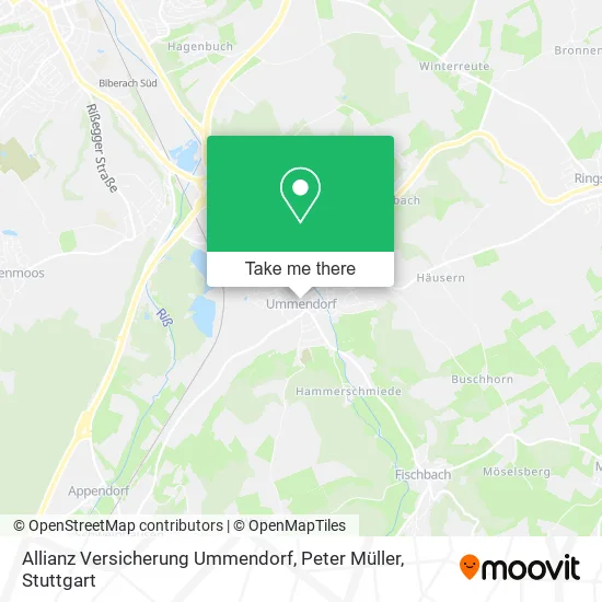 Карта Allianz Versicherung Ummendorf, Peter Müller